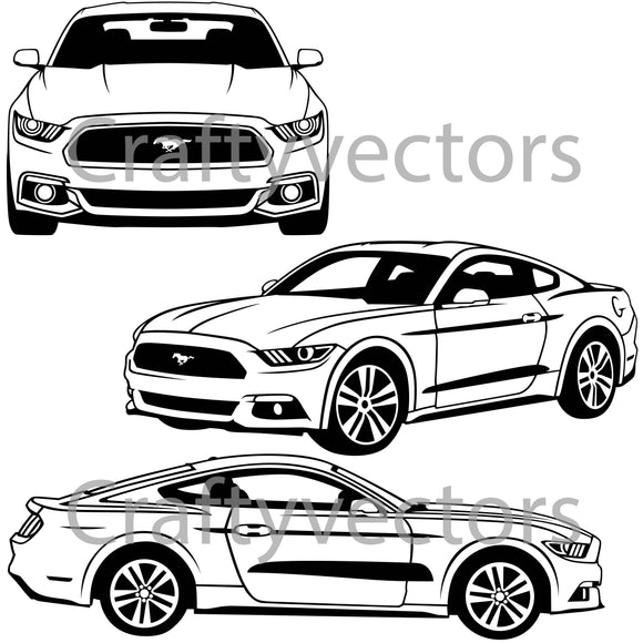 Ford Mustang 2015 Vector