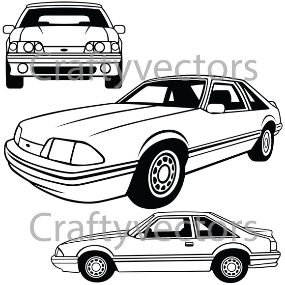 Ford Mustang 1989 LX Vector