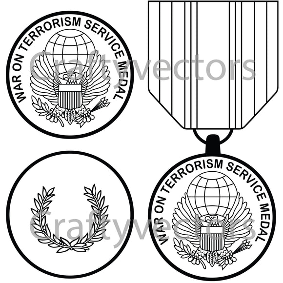 Global War on Terrorism Service Medal Vector File