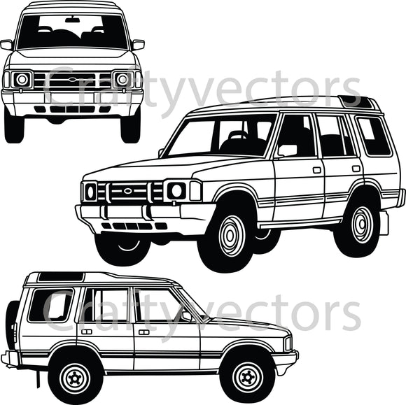 Land Rover Discovery D1 Vectors