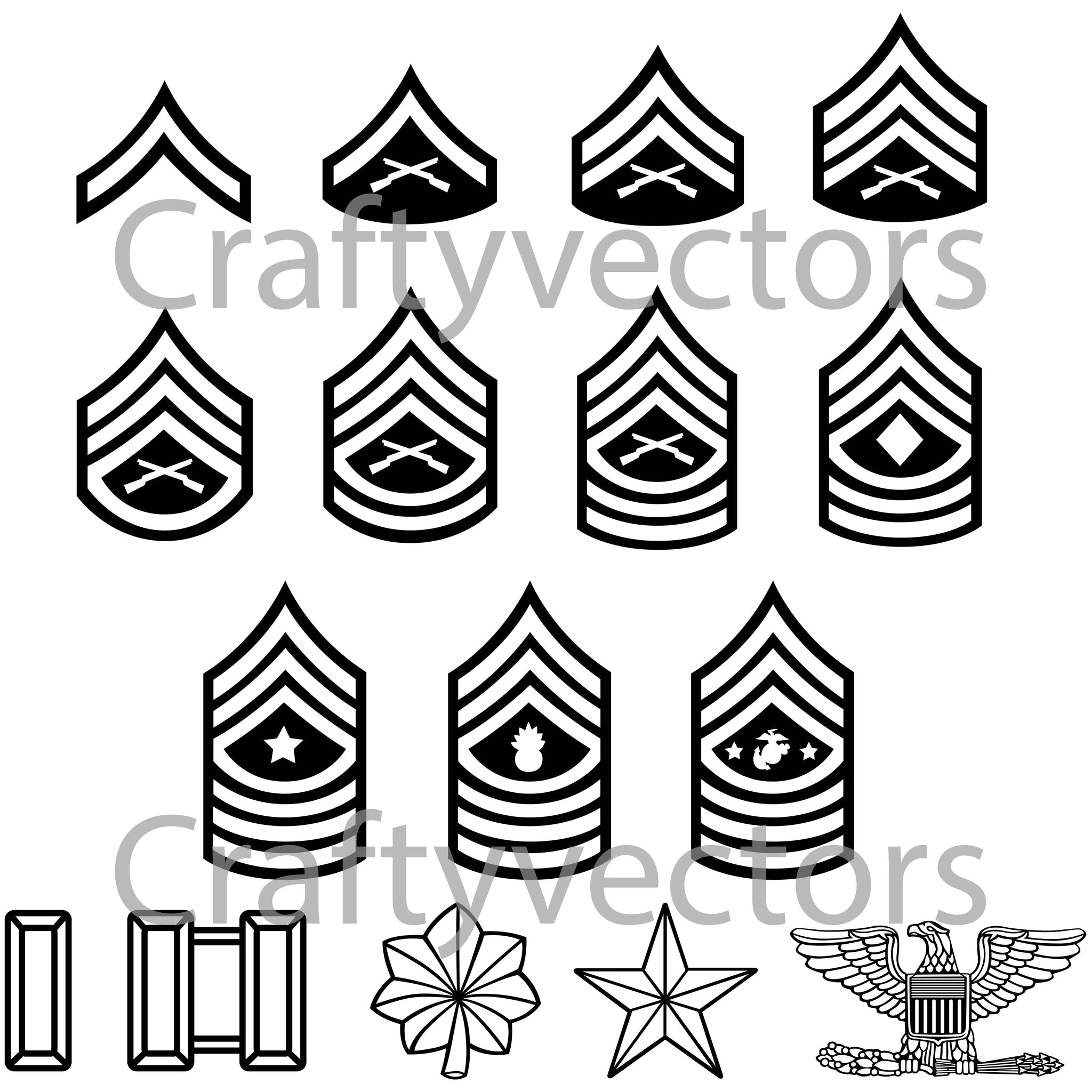 Chief Rank Vector Marine Ranks Vector File – Crafty Vectors