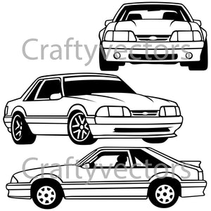 Ford Mustang 1988 Vector