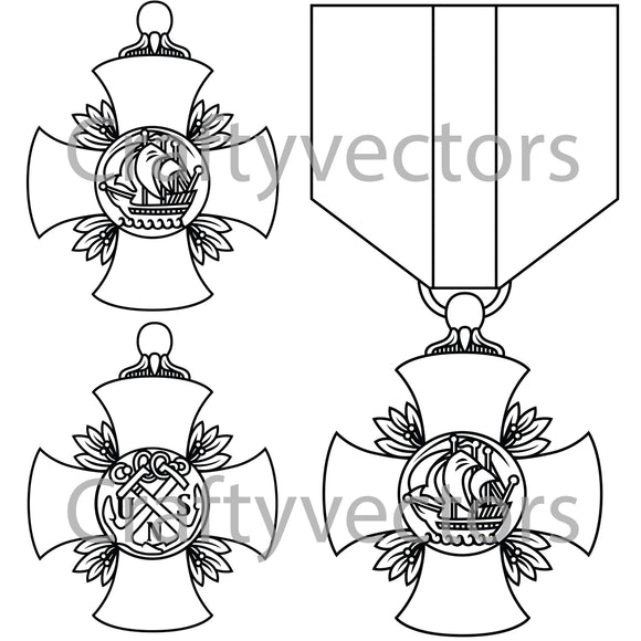 Navy Cross Medal Vector File