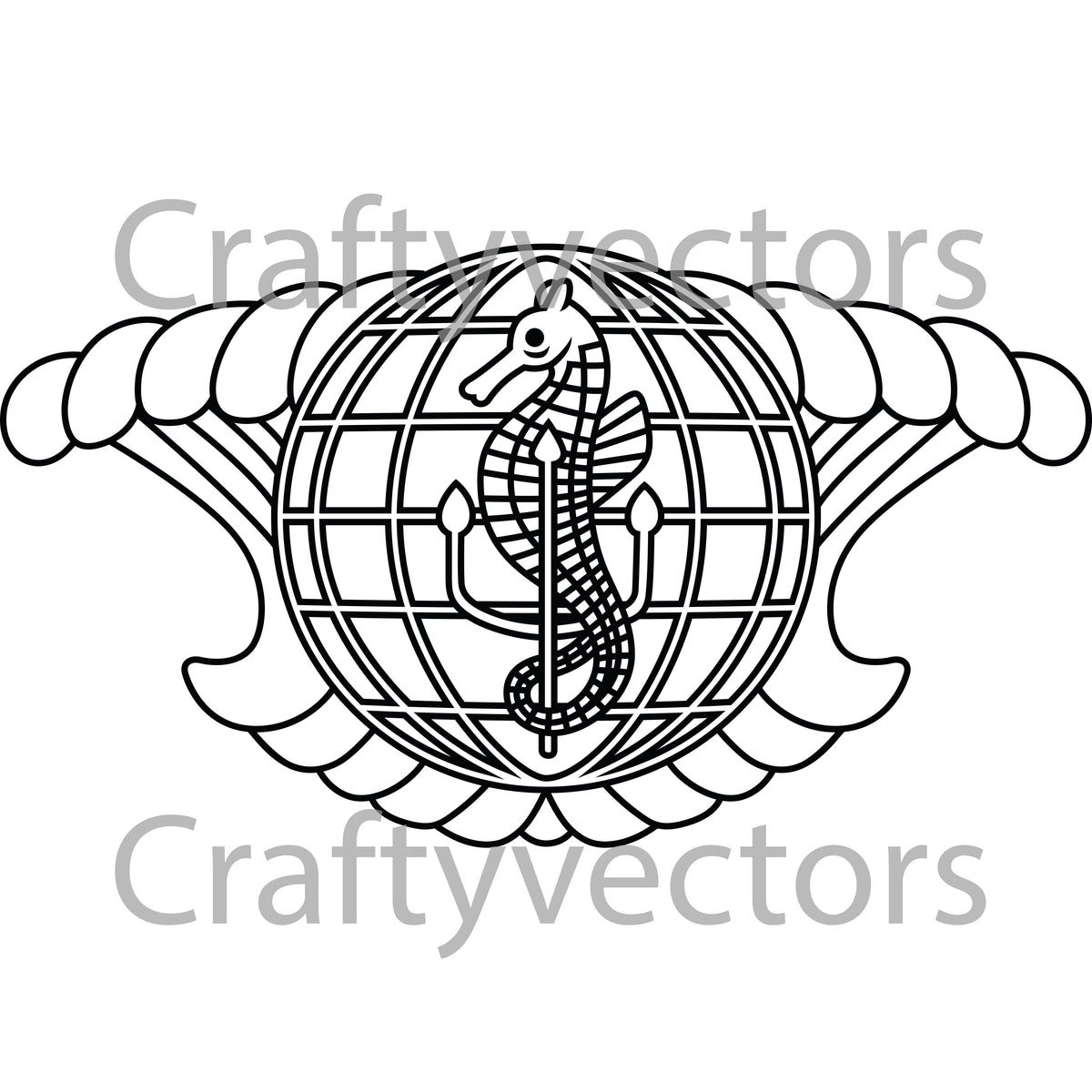Navy Integrated Undersea Surveillance System Insignia Vector File ...