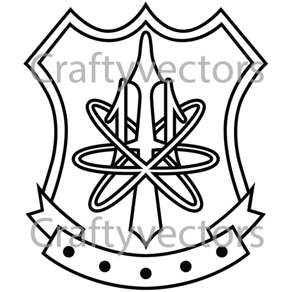 Navy Nuclear Weapons Security Badge Vector File