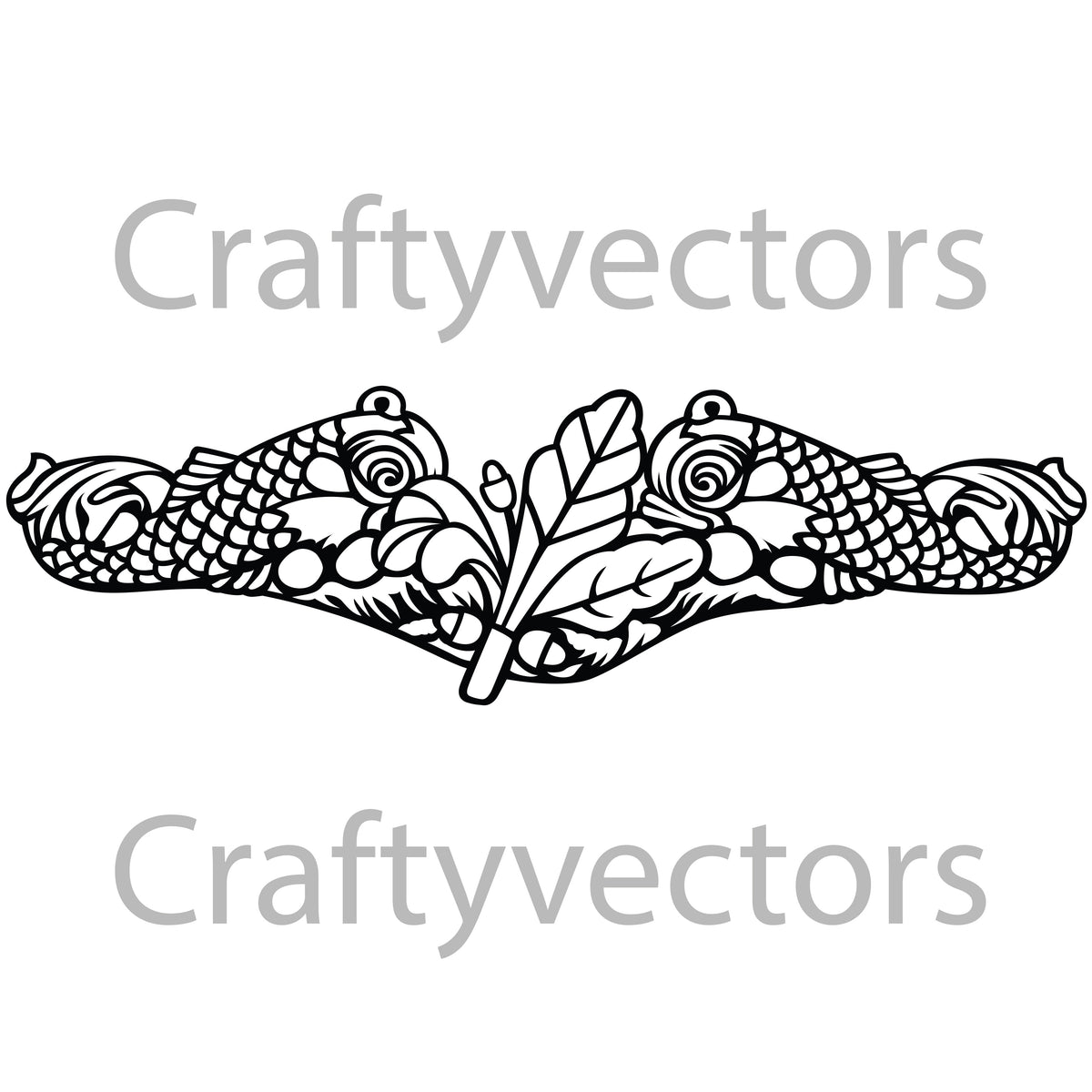 Navy Submarine Supply Corps Badge Vector File – Crafty Vectors