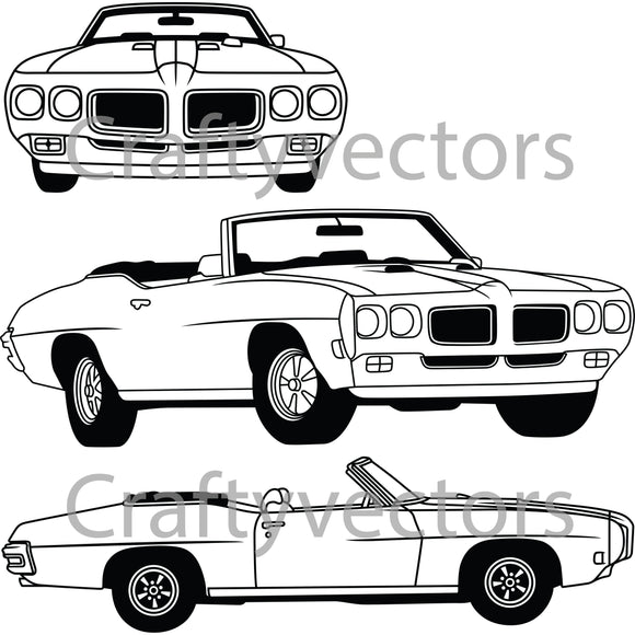 Pontiac GTO 1970 Vector