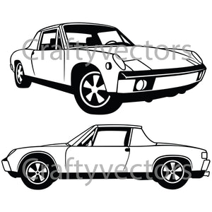 Porsche 914 Vector