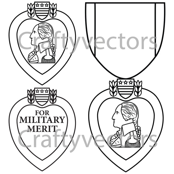 Purple Heart Medal Vector File