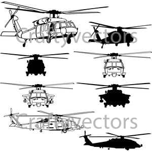 Sikorsky SH-60 Seahawk Vector File