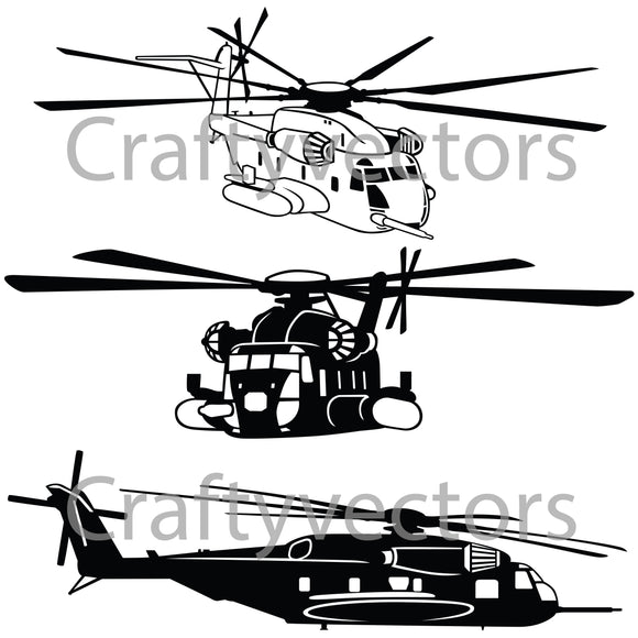 Sikorsky CH-53E Super Stallion Vector File