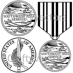 Southwest Asia Service Medal Vector File
