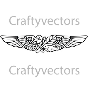 Navy Aviation Supply Corps Badge Vector File