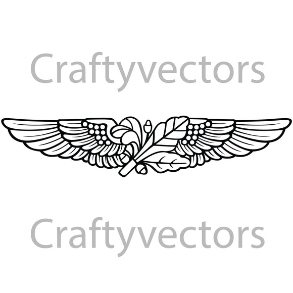 Navy Aviation Supply Corps Badge Vector File
