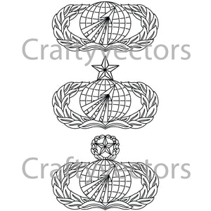 Air Force Acquisitions Occupational Badge Vector File