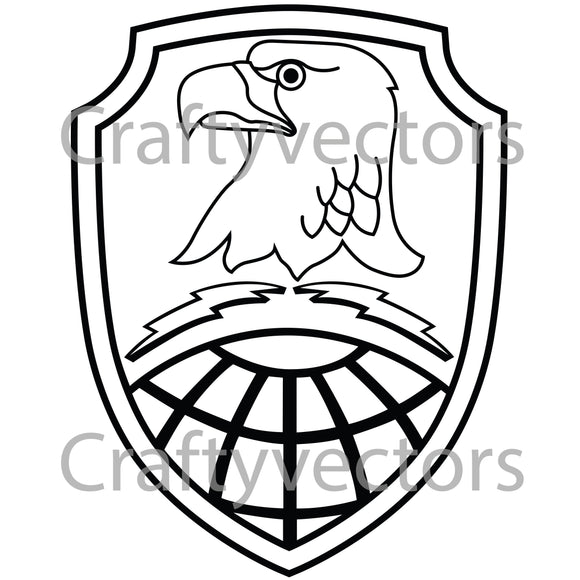 Army Space Command Badge Vector File