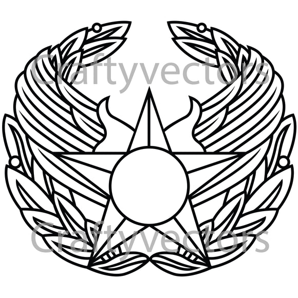 Air Force Commander Badge Vector File